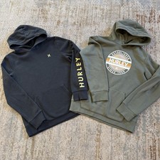Hurley Hoodie Sweatshirt Pullover Long Sleeve Pocket Youth Size L 2 Pieces