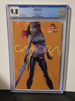 2017 MARVEL COMICS GAMORA #1 CGC 9.8 J SCOTT CAMPBELL COM.  EDITION B