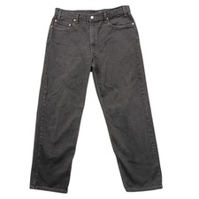 Vintage Levi's 550 Relaxed Fit Jeans Mens 36x30 Faded Black Denim Tapered Leg