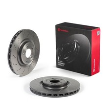 2x BREMBO Bremsscheibe PRIME LINE - UV Coated 09.C612.51 f&uuml;r MERCEDES CLS C218