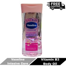 1x Vaseline Intensive Care Vitamin B3 Body Oil 200ml Rose Gel Moisturizing