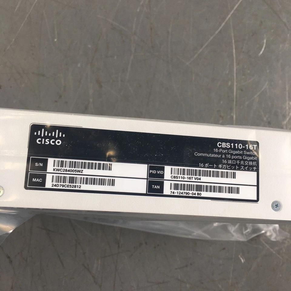 🔥New🔥 Cisco Business CBS110-16T 16-Port Gigabit Desktop Switch - Image 3 of 4