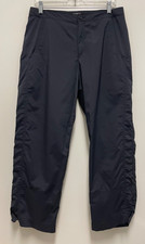 ROYAL ROBBINS Hike Pants-Black Nylon Front Zip, 4 Pockets, Size 12, 25.5" Inseam
