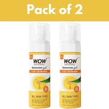 WOW Skin Science Sunscreen Gel, SPF 55 PA  , UVA  UVB Protection 100ml