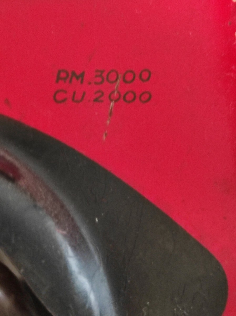CAMION VEBE Jouet Tole Rouge Ancien Mecanique Incomplet EUR 85,00