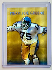 Mean Joe Greene Limited Artist Signed "Pittsburgh Steelers" Refractor Card 1/1