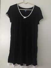 SimplyVera Vera Wang Intimates Black Missy Sleep Lounge Basic Luxury Size L NWT 