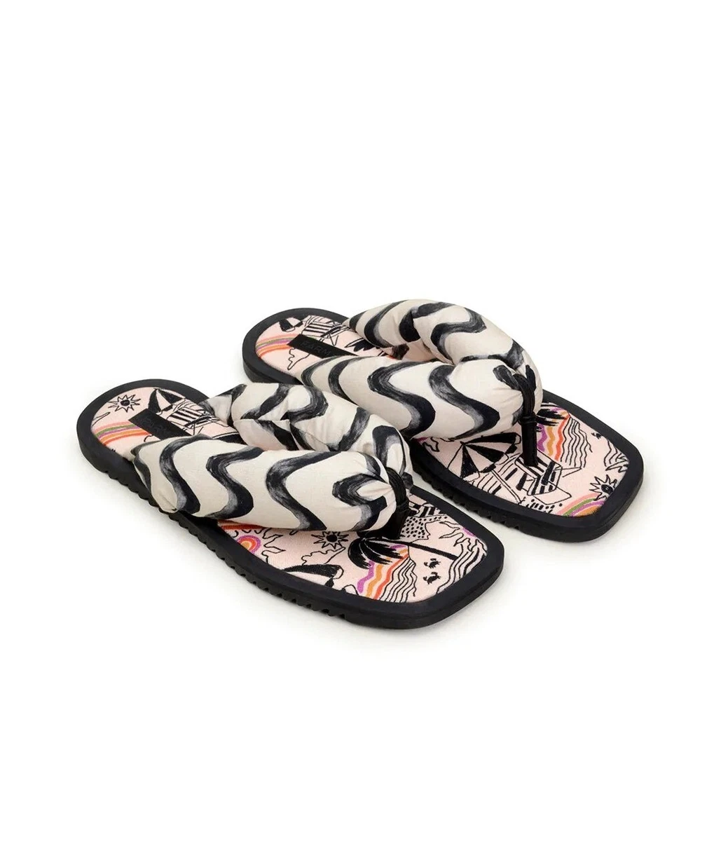 Puffy flip flops cheap
