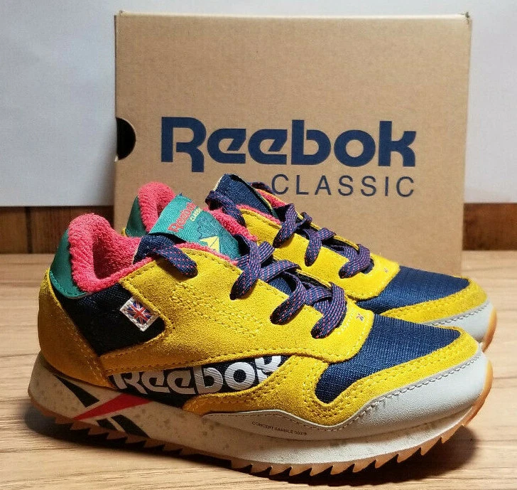 så valse Bær Authentic Reebok Classic CL Leather Ripple MU Infant-Kids Size 10 | eBay