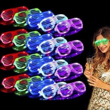 20 Pack LED Glasses Glow In The Dark Party Supplies for Kids Adults Neon Party