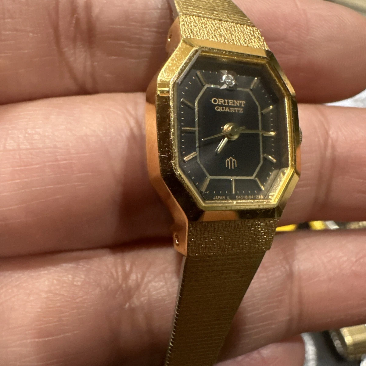 Orient Stainless Steel Case Gold Plated Case Wristwatches for sale 