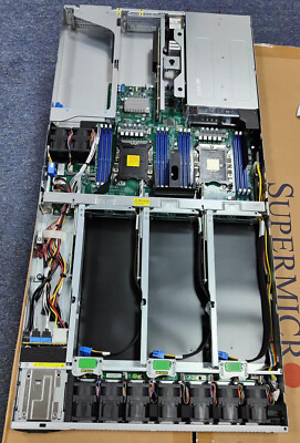 Supermicro SYS-1029GQ-TRT 4GPU Server 1X2000W PSU NO CPU/HDD/SSD/GPU