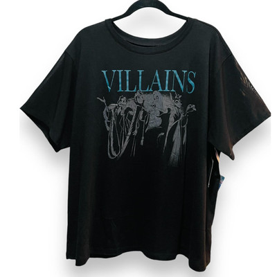 Torrid Disney Villains w/Mesh Sleeves Punk Gothic Maleficent Ursula T Shirt 3X 