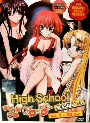 DVD High School DXD Season 3 Vol 1-12 End English Subtitles +