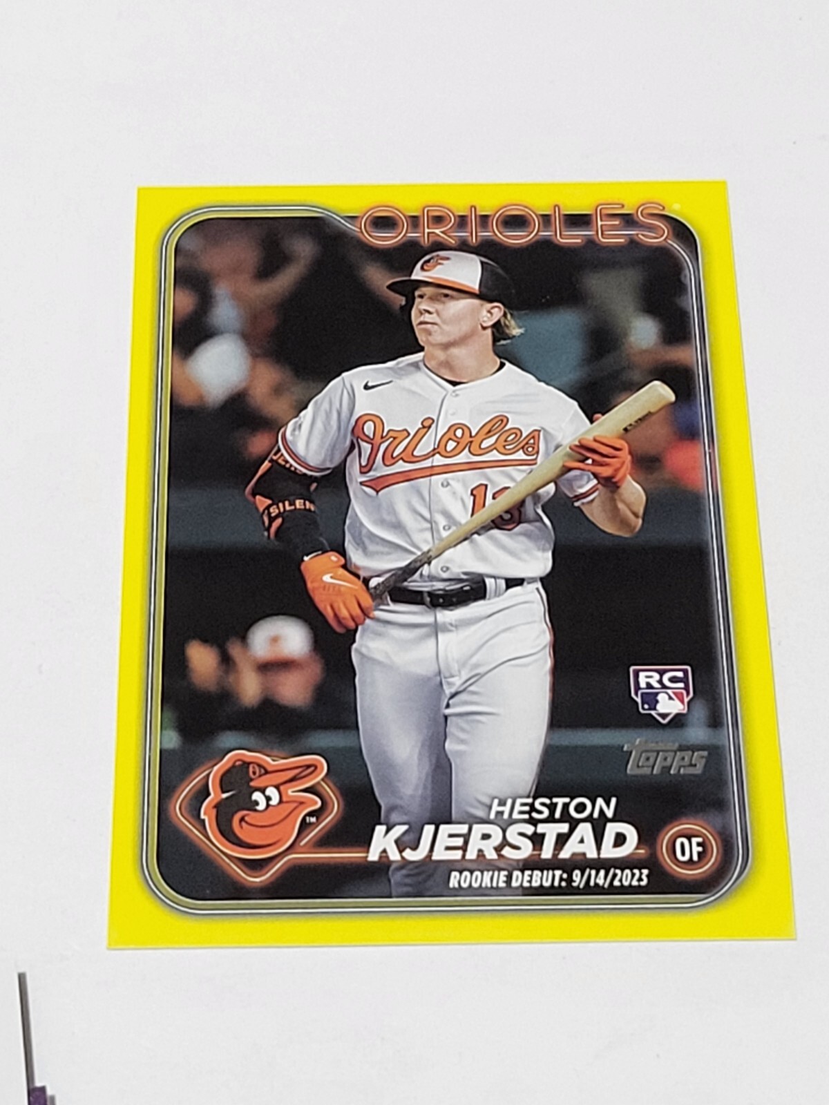 2024 TOPPS UPDATE SERIES YELLOW RC HESTON KJERSTAD #US86