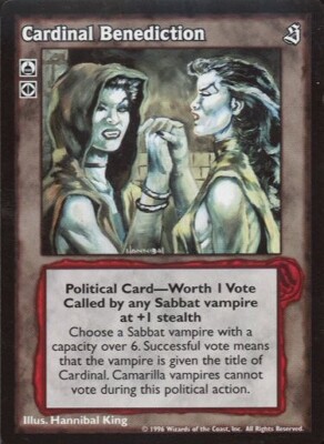 Vtes, Jyhad, Vampir - Kardinal Benediction x 2