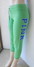 Victorias Secret Pink VTG Y2K 2006 Favorite Sweats Sweatpants Crop Green Small