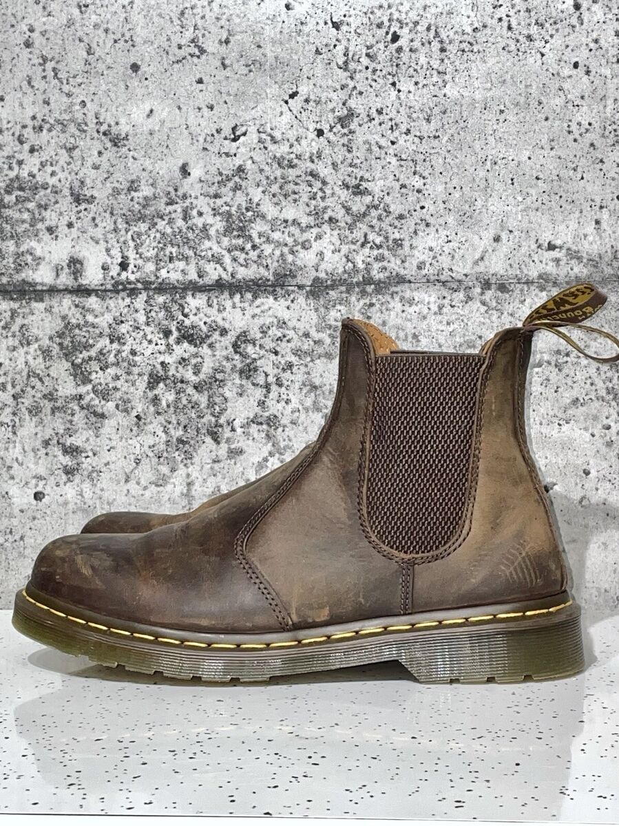 DR MARTENS 2976 CHELSEA BOOTS M9 L10 YELLOW STITCH CRAZY DR MARTENS 2976 CHELSEA BOOTS M9 L10 YELLOW STITCH CRAZY