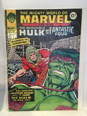 Mighty World Of Marvel Featuring Incredible Hulk 314 Marvel Uk Magazine Ebay