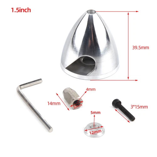 1pc RC model Aluminum Alloy Spinner 2 Blade or 3 Blade w/ 1.5/2/2.5/3/3.5/4inch - Picture 4 of 23