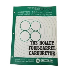 1967 Chrysler Technician Service Reference Book 67-5 Holley Four-barrel Carburet 1967 Chrysler Technician Service Reference Book 67-5 Holley Four-barrel Carburet
