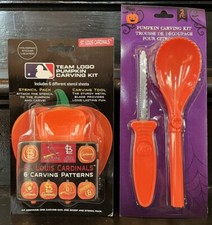 NIP STL Cardinals Team Logo Pumpkin Carving Kit MLB + Pumpkin Carving Tool Kit