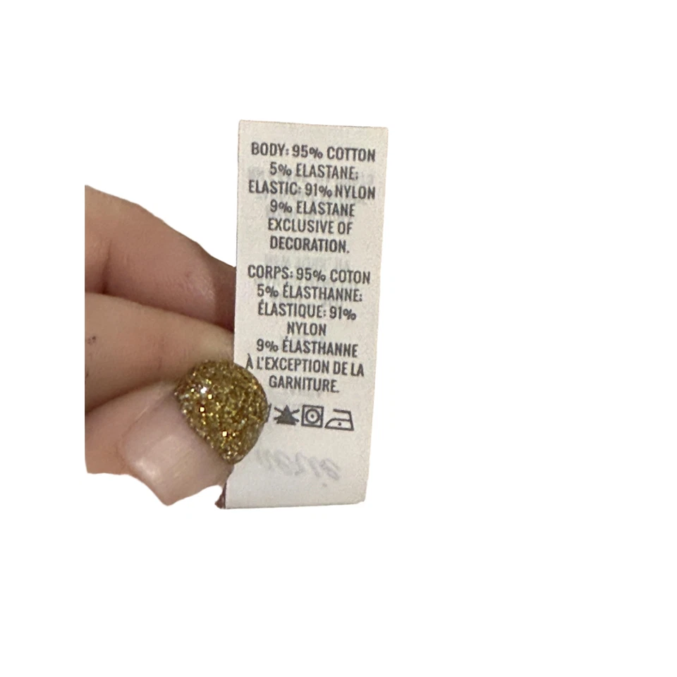 Новый с Ярлыками Aerie кремовый голая желтовато-коричневый хлопок бесшовные стринги нижнее белье трусики размер XS 2-упаковка - Изображение 4 из 4