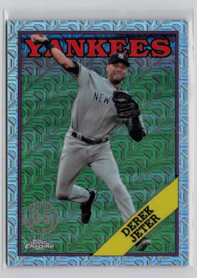 2023 Topps - 1988 Chrome Silver Pack Mojo #T88CU-38 Derek Jeter Yankees