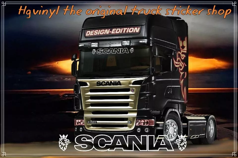 Scania Truck Griffin windscreen window glass sticker decal inside or  outside fit