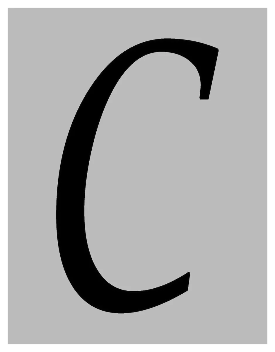 Calligraphy letter c deals