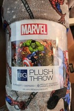 Marvel Oversized Supersoft Plush Throw Blanket by The Big One 5X6FT NWT