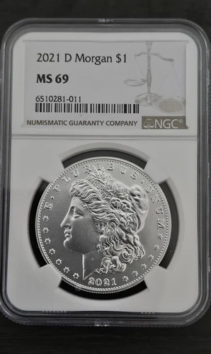 2021-D NGC MS69 Morgan Silver Dollar Denver