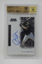 2004 Bowman Sterling #CQ Carlos Quentin AU Rookie 🔥 Beckett 10 PRISTINE (B)