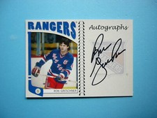 2004/05 IN THE GAME NHL FRANCHISES CARD A-RG RON GRESCHNER NM AUTO AUTOGRAPH ITG