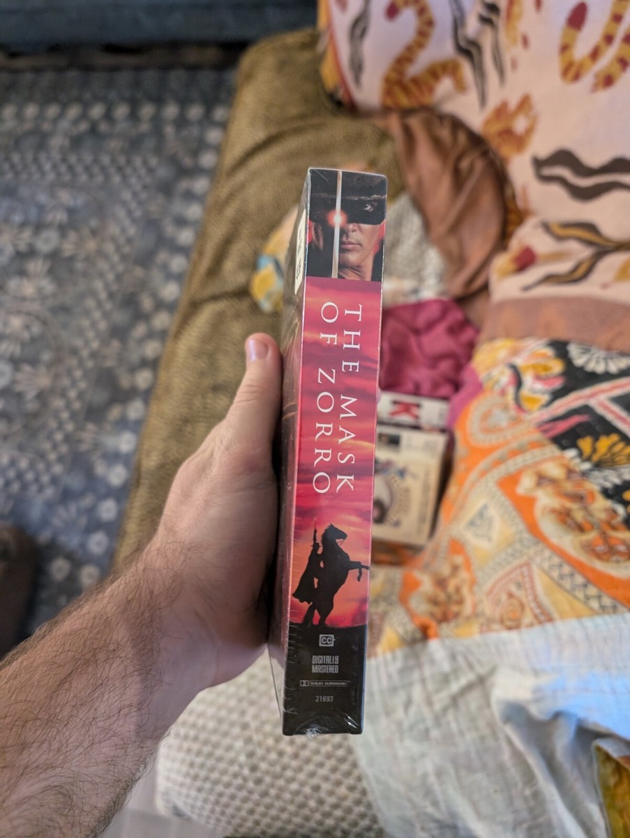 The Mask of Zorro (1998, VHS) Anthony Hopkins Antonio Banderas