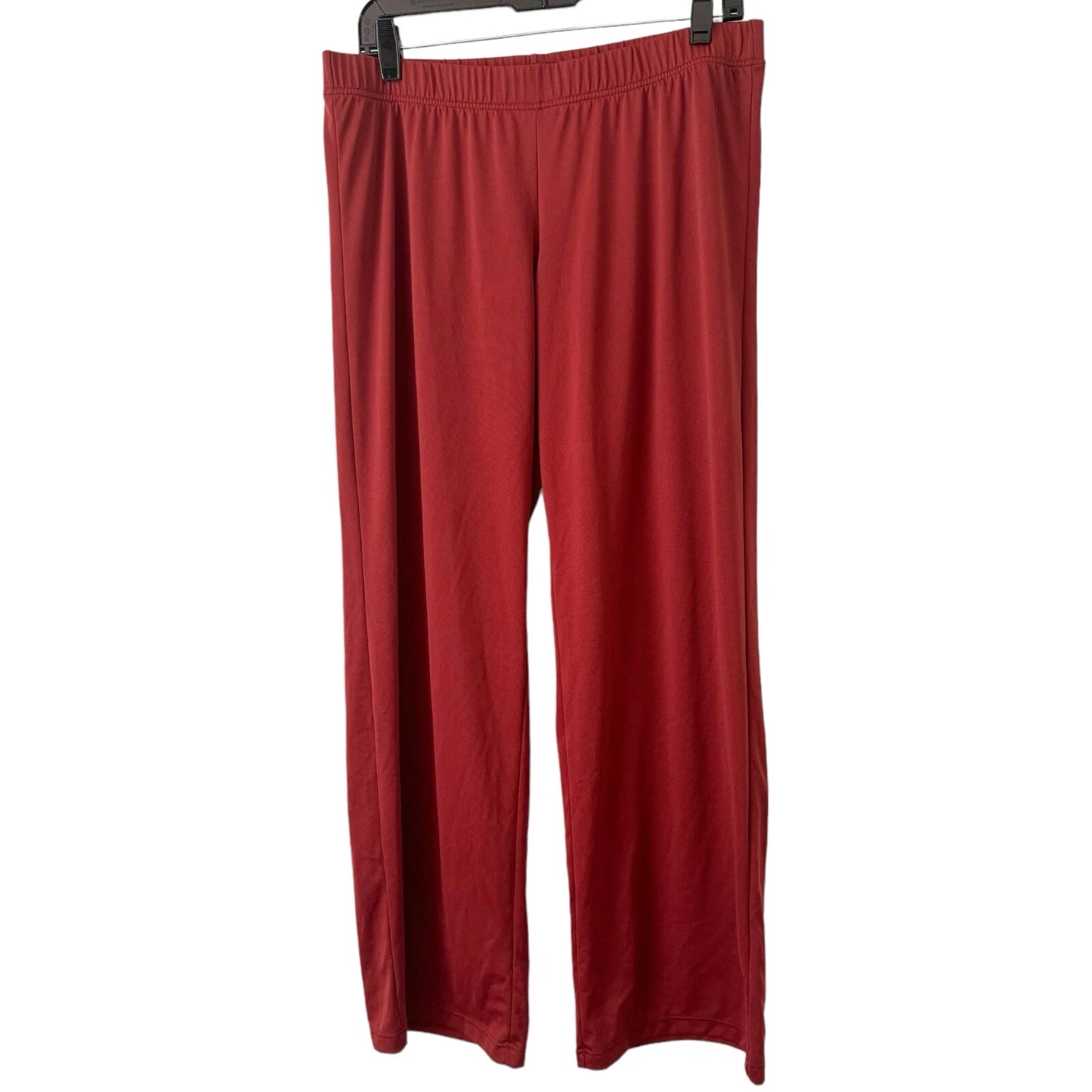 Patagonia Red Brown Performance Baselayer Capilene Pull On Wide Leg Pants Large