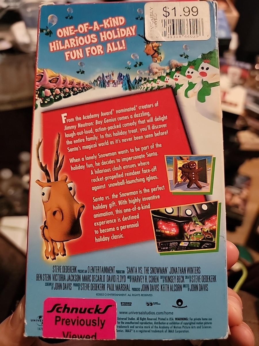 Santa Vs The Snowman 1997 VHS Extremely Rare Hard To Find | eBay