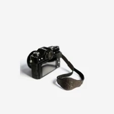 ONA Kyoto Leather Handcrafted Wrist Strap-Dark Truffle- New - Free Shipping