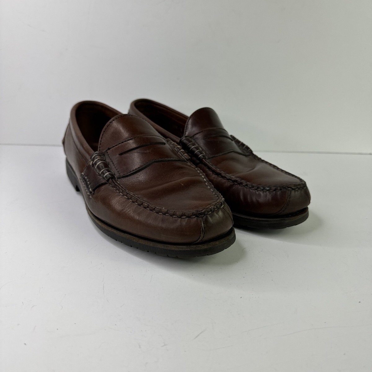 ALLEN EDMONDS Rockland Penny Loafer Mens 9 D Brown Leather Classic Shoes Amazon.com | Allen Edmonds Men main image 4