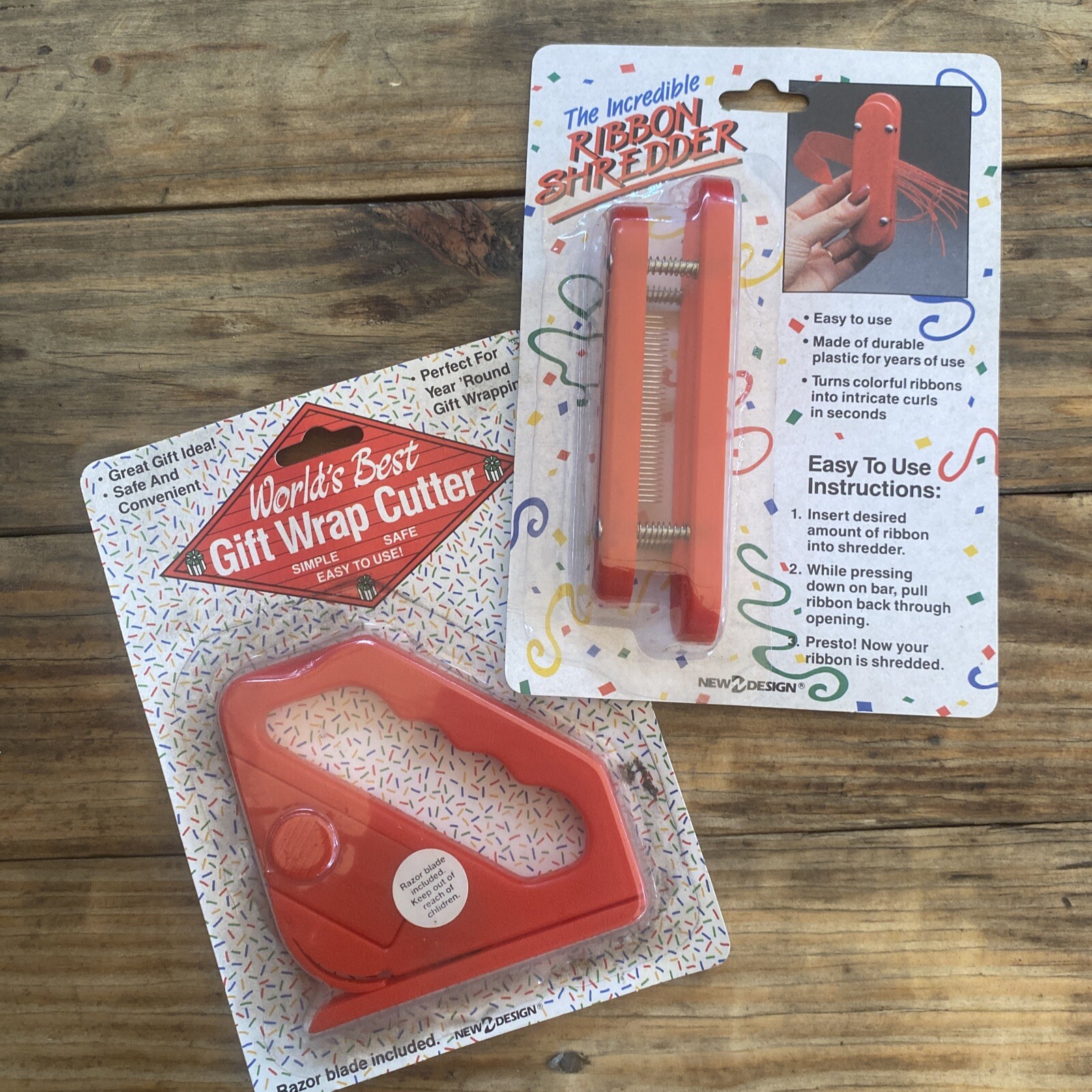 Vintage Craft Supplies Ribbon Shredder And Gift Wrap Cutter