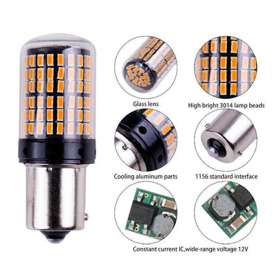 2x CANBUS BAU15S PY21W Auto Signal Licht Glühbirne 7507 1156PY