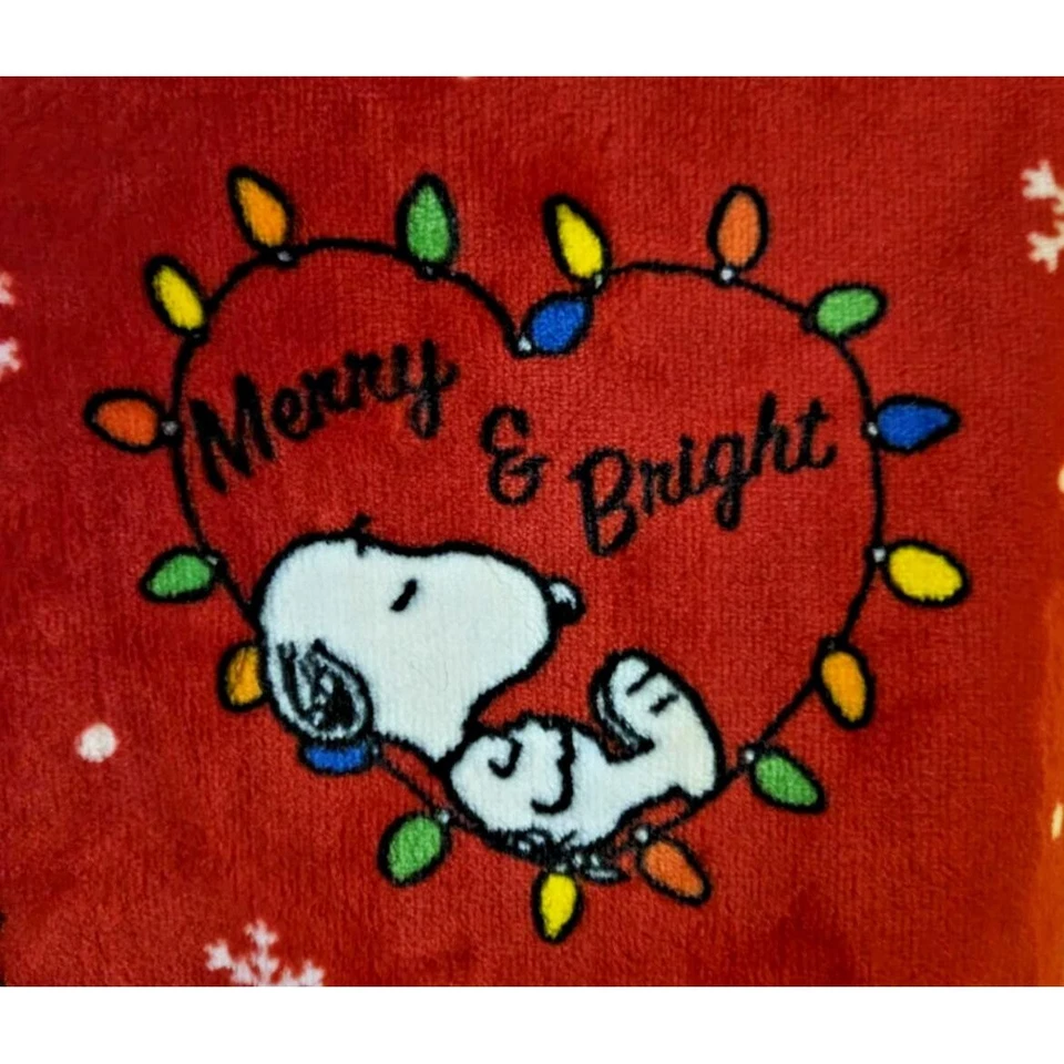 Manta de vacaciones Peanuts Snoopy Christmas Throw Terciopelo Loft 60x70 EXTRA LARGA Foto 3 de 3