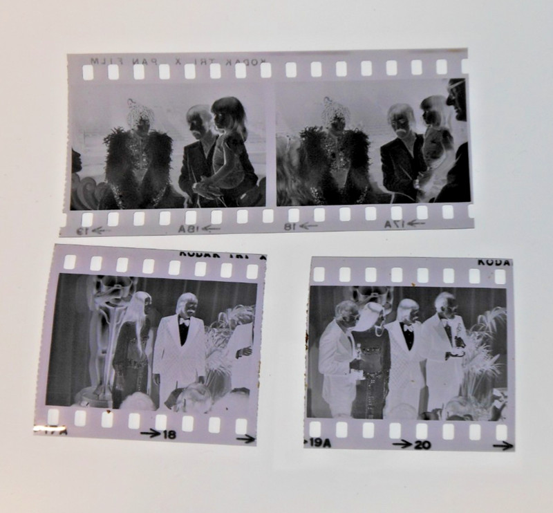 Vintage 35mm B&W Negative Lot Kodak Tri-X Press Photo Celebrity Awards Cher?