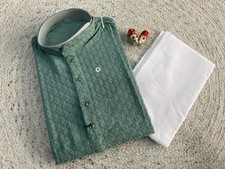 Pakistani Kurta Pajama Men's Stitched Ready To Wear Wedding Kurta Pyjama Set