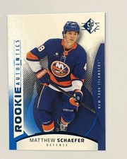 Matthew Schaefer Rookie Card Blue SP Authentics - 2025-26 Upper Deck SP Hockey