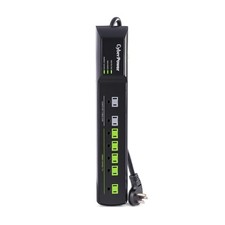 CyberPower HT705GR Tier 2 Advanced Power Strip, 1,500 J/125 V, 7 Outlets, 5ft...