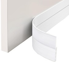 EXTSUD Adhesive Under Door Sweep Weather Stripping Soundproof Rubber Bottom Sea