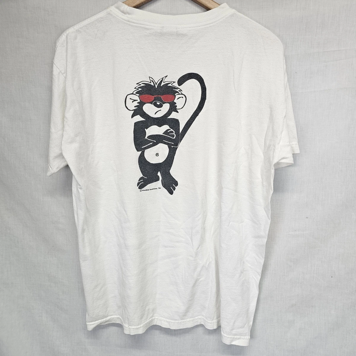 T-shirt Homme Monkey Business – Noir, Taille XL Jeune, Gildan