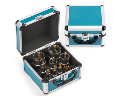 Kit de sierras copa TCT 14 piezas para metal, corte potente y preciso, para me