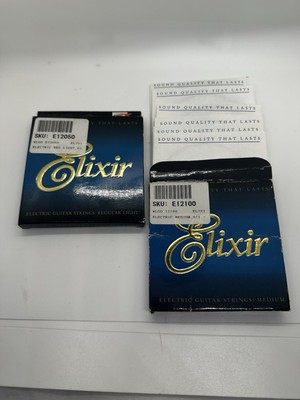 2 SETS ELIXIR ELECTRIC GUITAR STRINGS REGULAR LIGHT .010 - .046 SKU:E12050